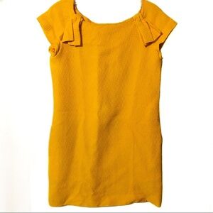 Moschino AEFFE Spa yellow/orange dress bow detail size 42‎